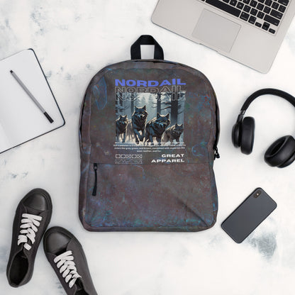 Backpack (Modern Typography Wolves)