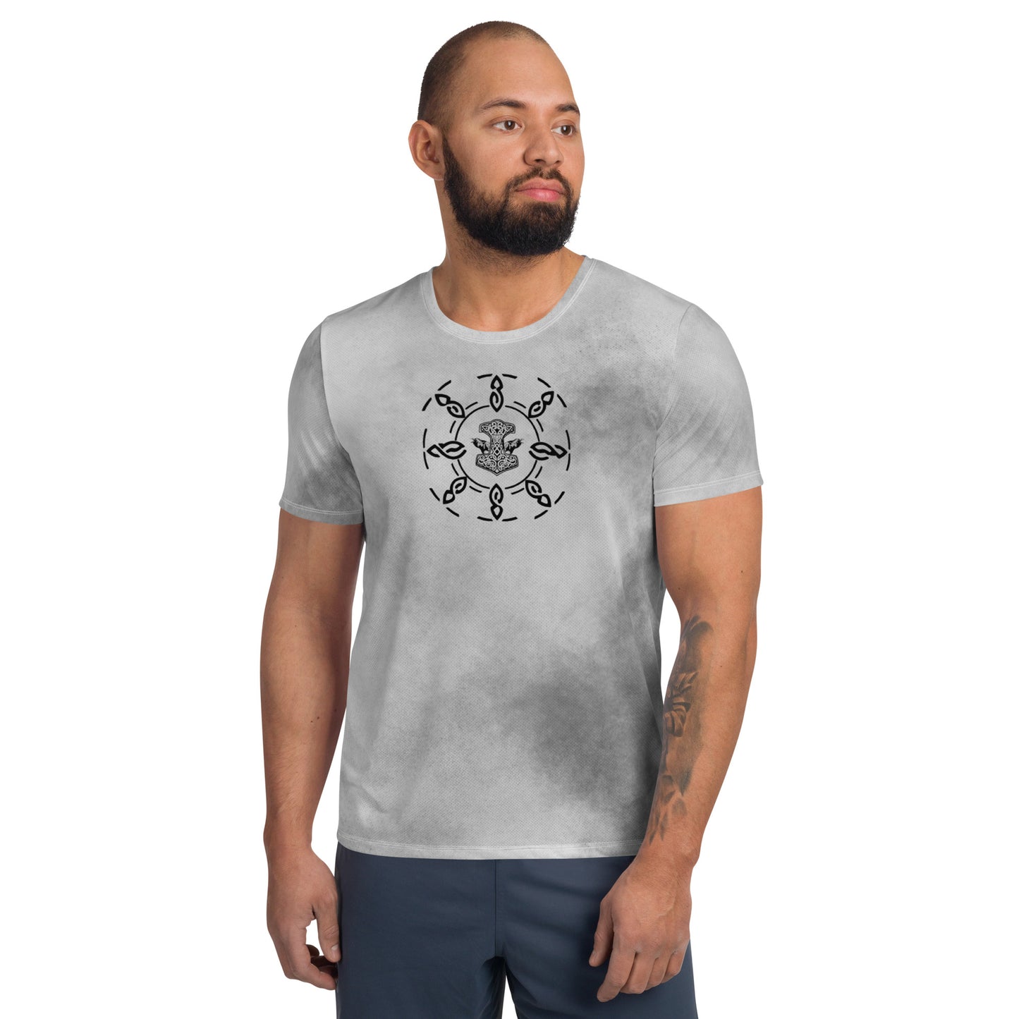 Men's Athletic T-shirt (Viking) Grey