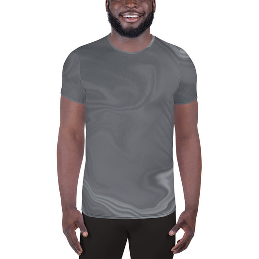 Men's Athletic T-shirt (Dark Waves)