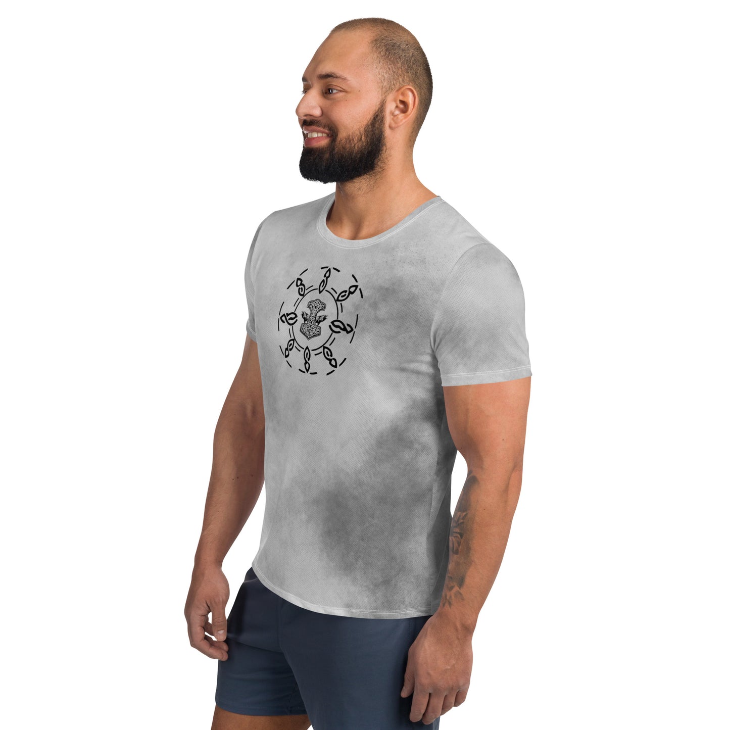 Men's Athletic T-shirt (Viking) Grey