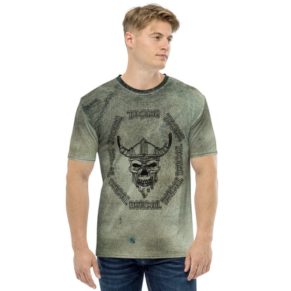 Men's T-shirt (Vivid Viking Skull)