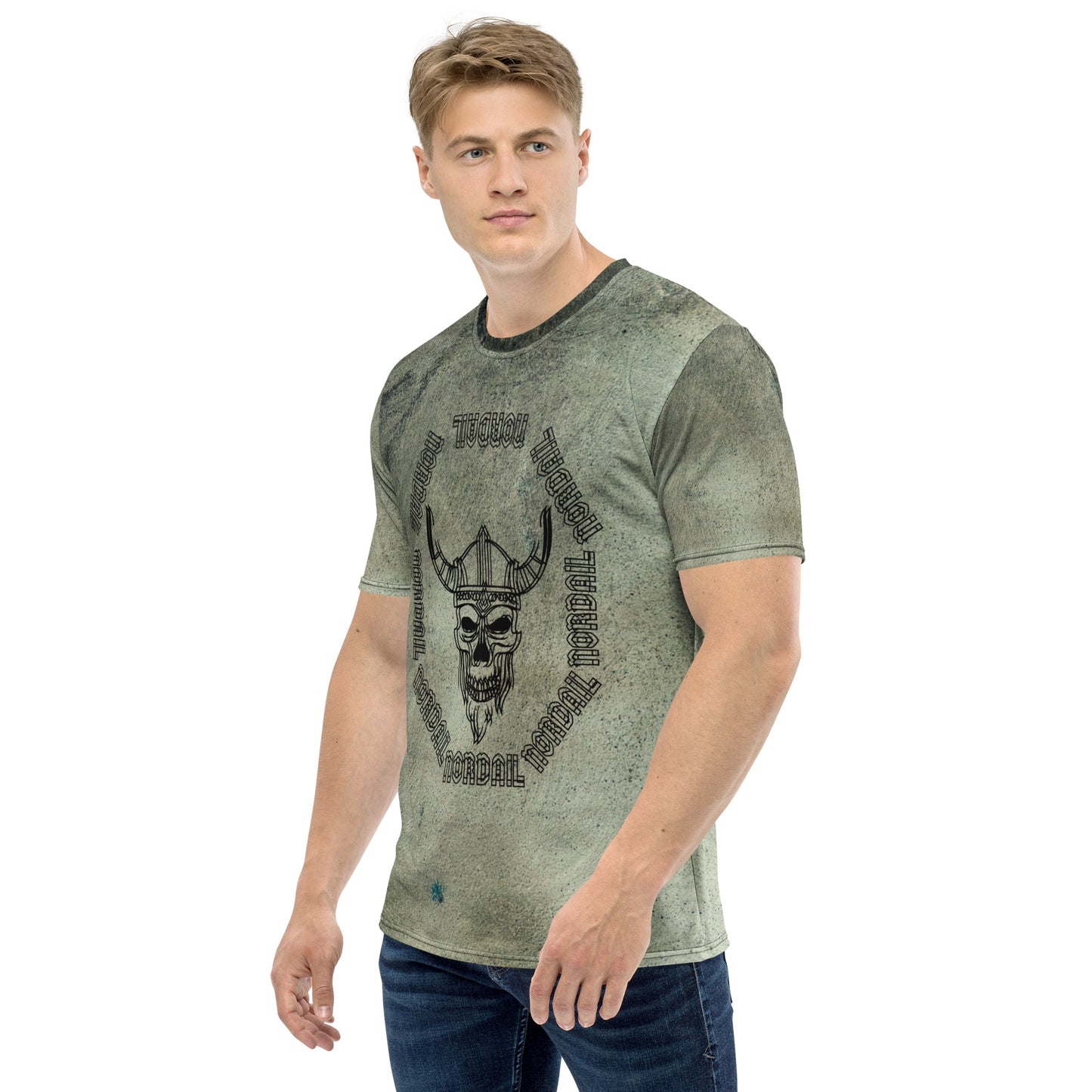 Men's T-shirt (Vivid Viking Skull)