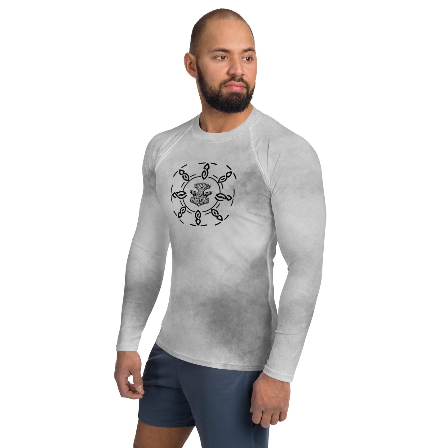 Rash Guard para hombre (Vikingo) Gris