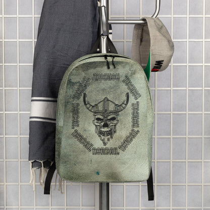 Minimalist Backpack (Vivid Viking Skull)