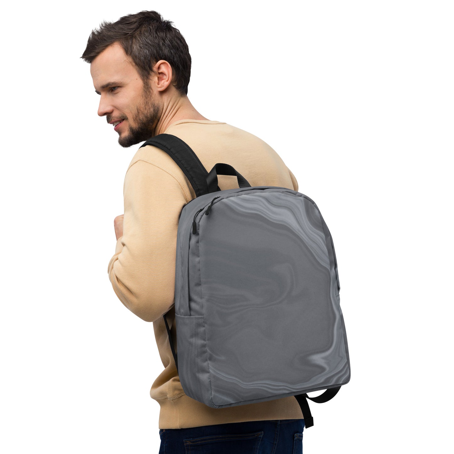 Minimalist Backpack (Dark Waves)