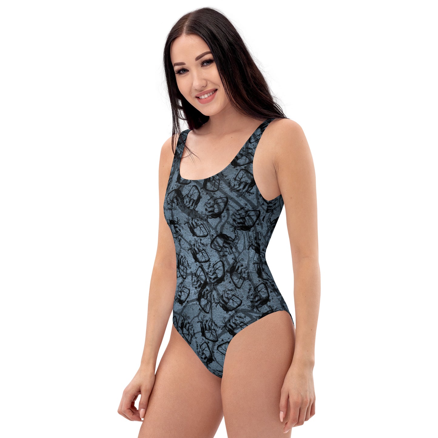 One-Piece Swimsuit (Cold Heart Veins)