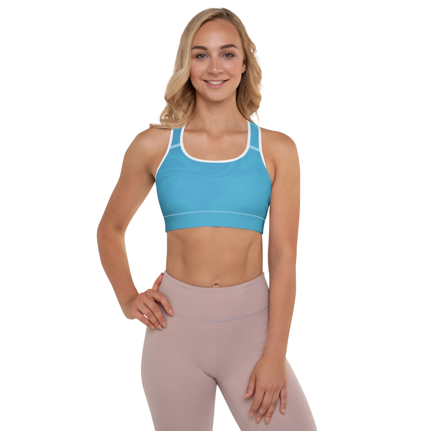 Padded Sports Bra (Whimsi Waves)