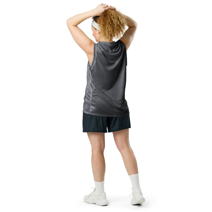 Unisex Basketball Jersey (Dark Waves)