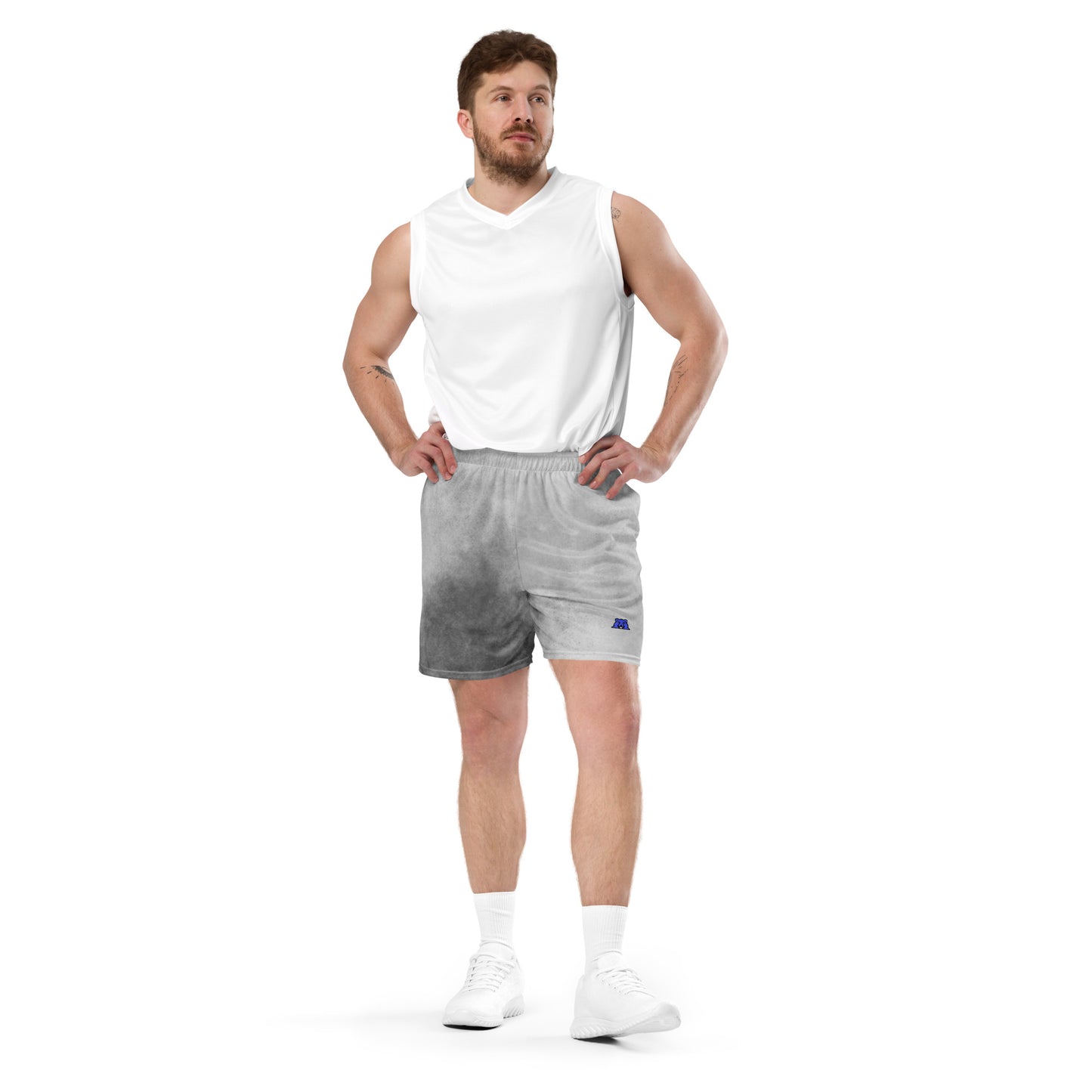 Unisex Mesh Shorts (Viking) Grey