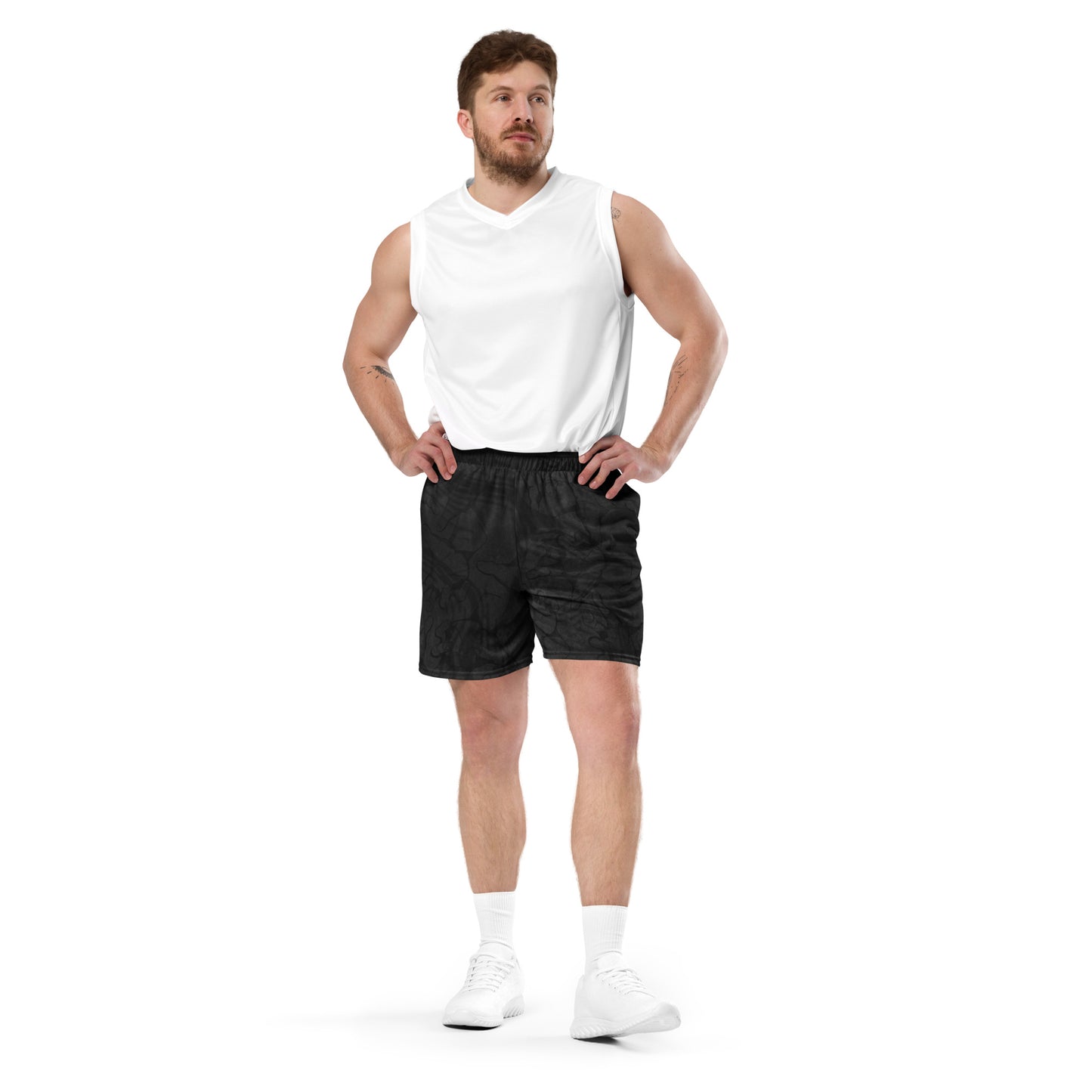 Unisex Mesh Shorts (Hands Of Darkness)