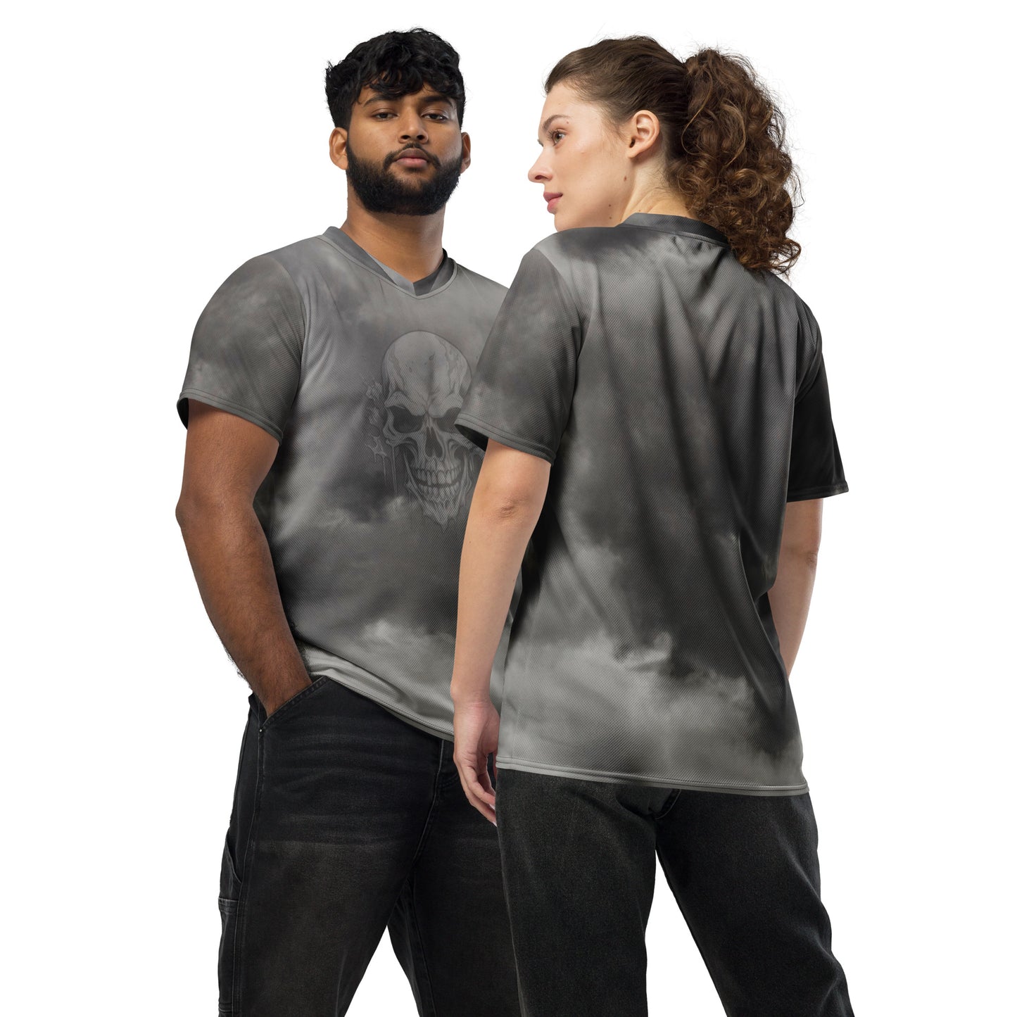 Unisex Sports Jersey (Dark Clouds)