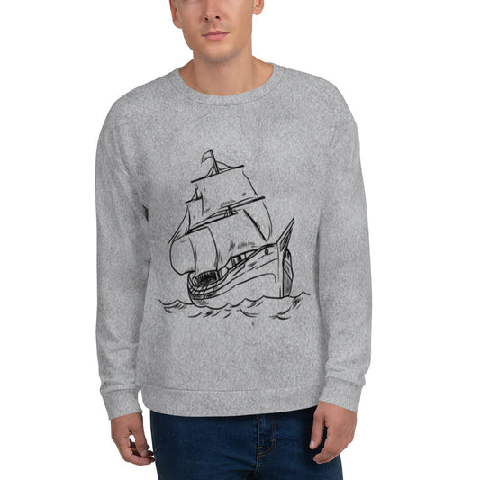 Unisex Sweatshirt (Old Ship Poster)