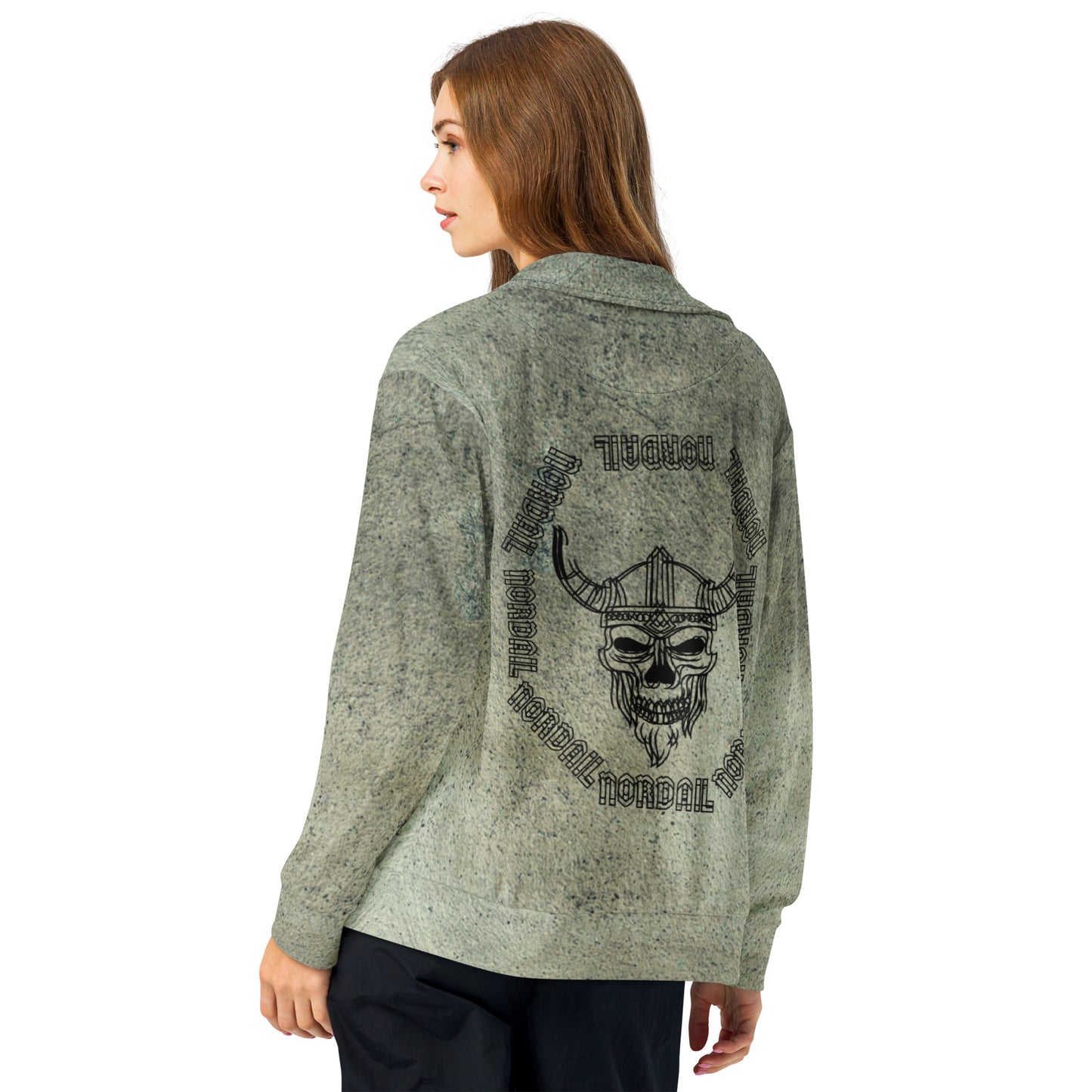 Unisex Track Jacket (Vivid Viking Skull)