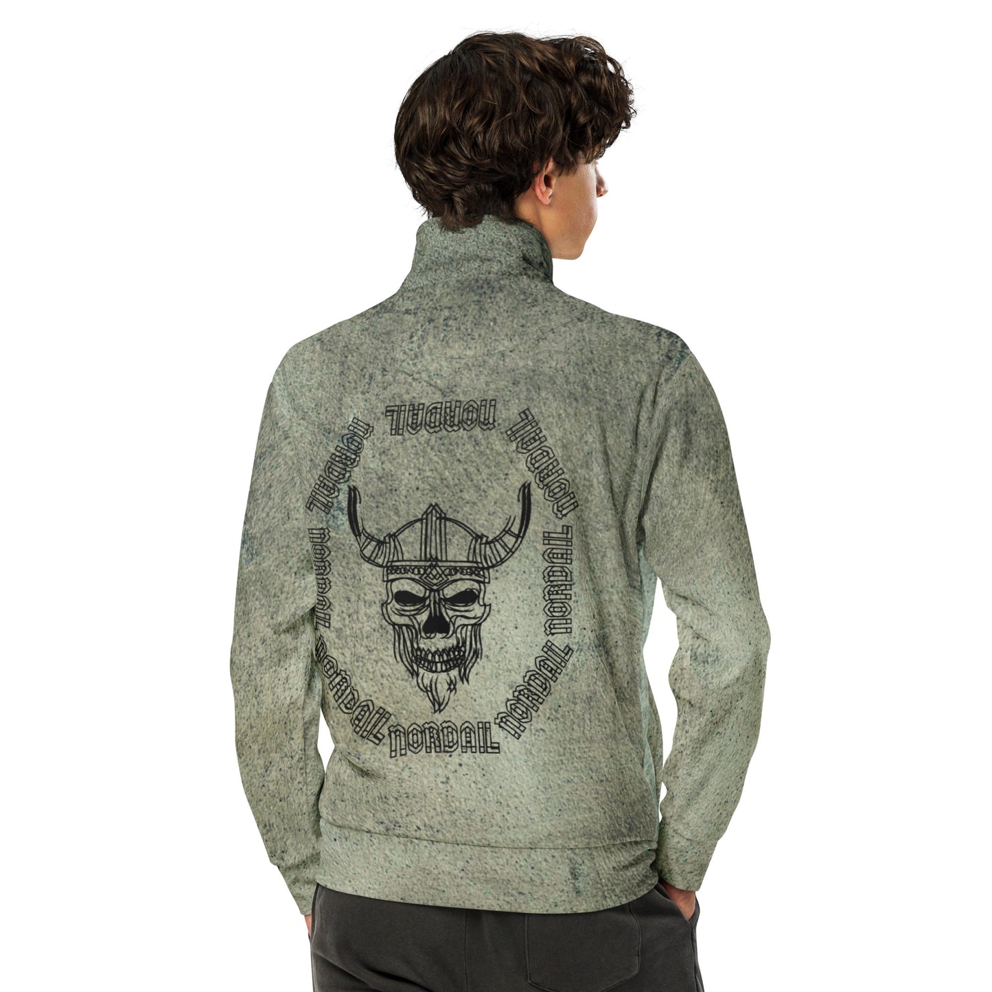 Unisex Track Jacket (Vivid Viking Skull)