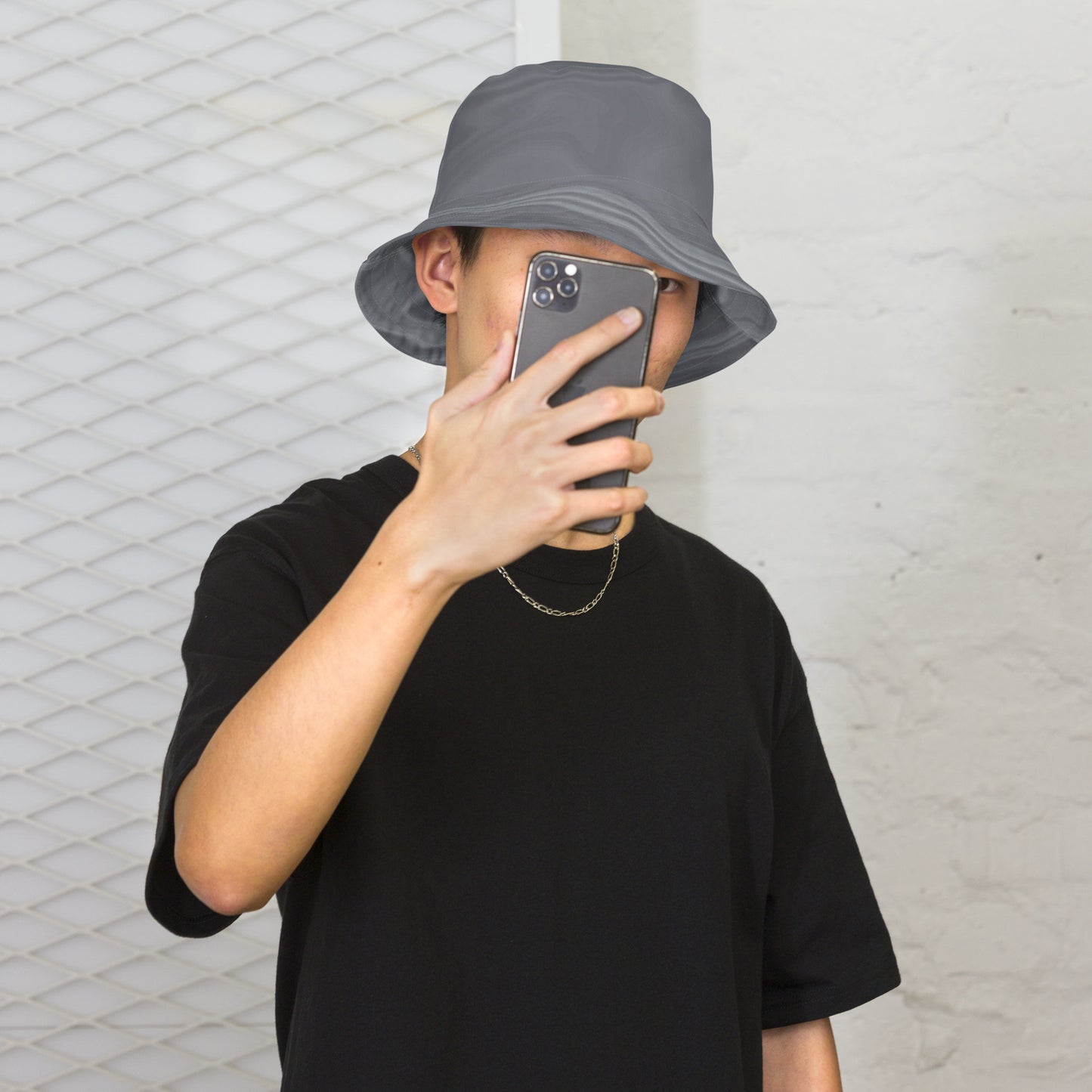 Reversible Bucket Hat (Dark Waves)