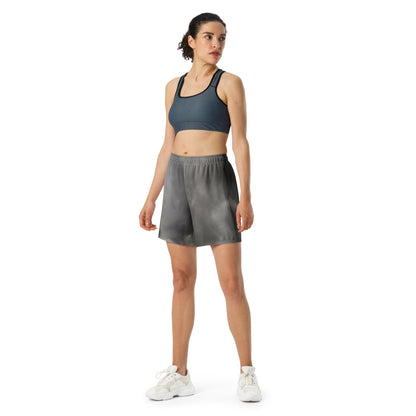 Unisex Athletic Long Shorts (Dark Clouds)