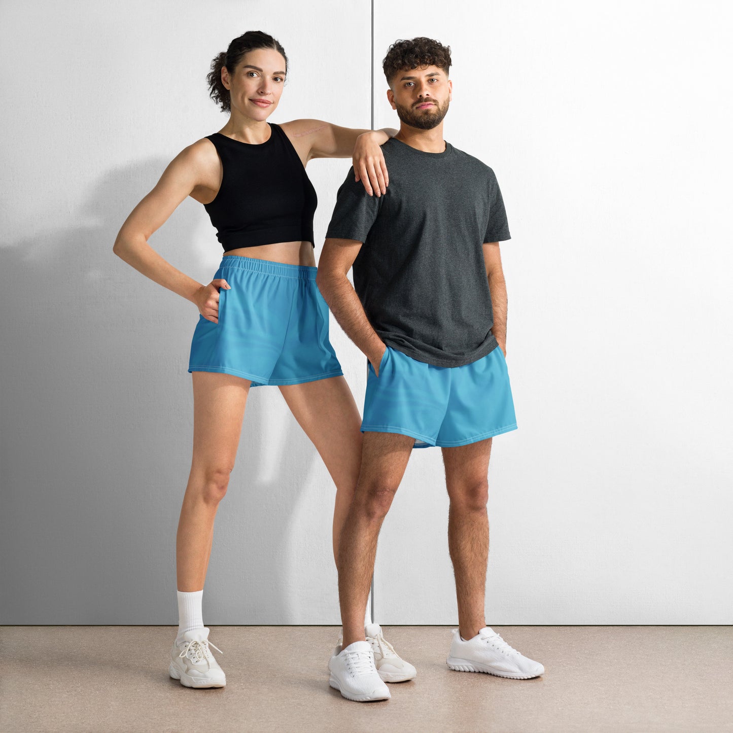 Unisex Athletic Shorts (Whimsi Waves)