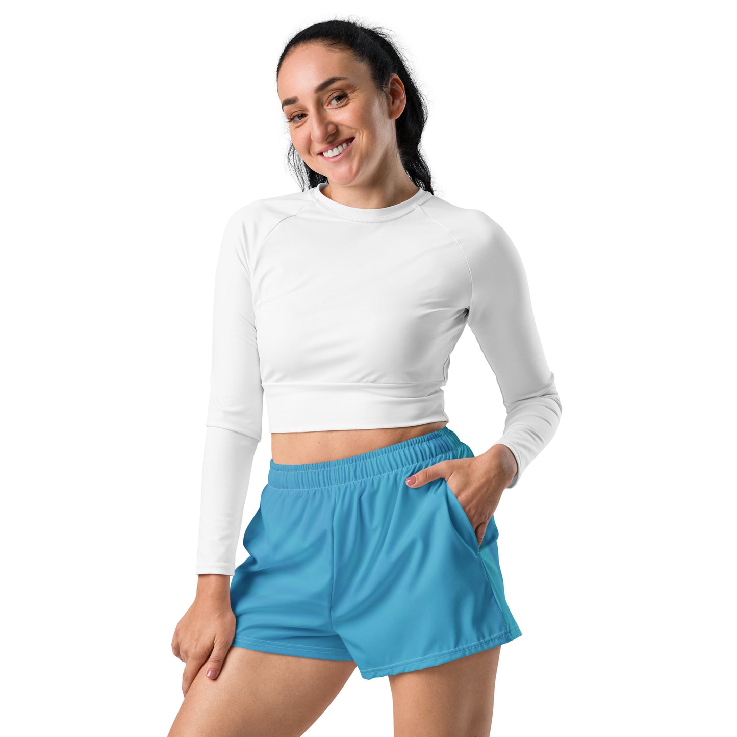 Unisex Athletic Shorts (Whimsi Waves)