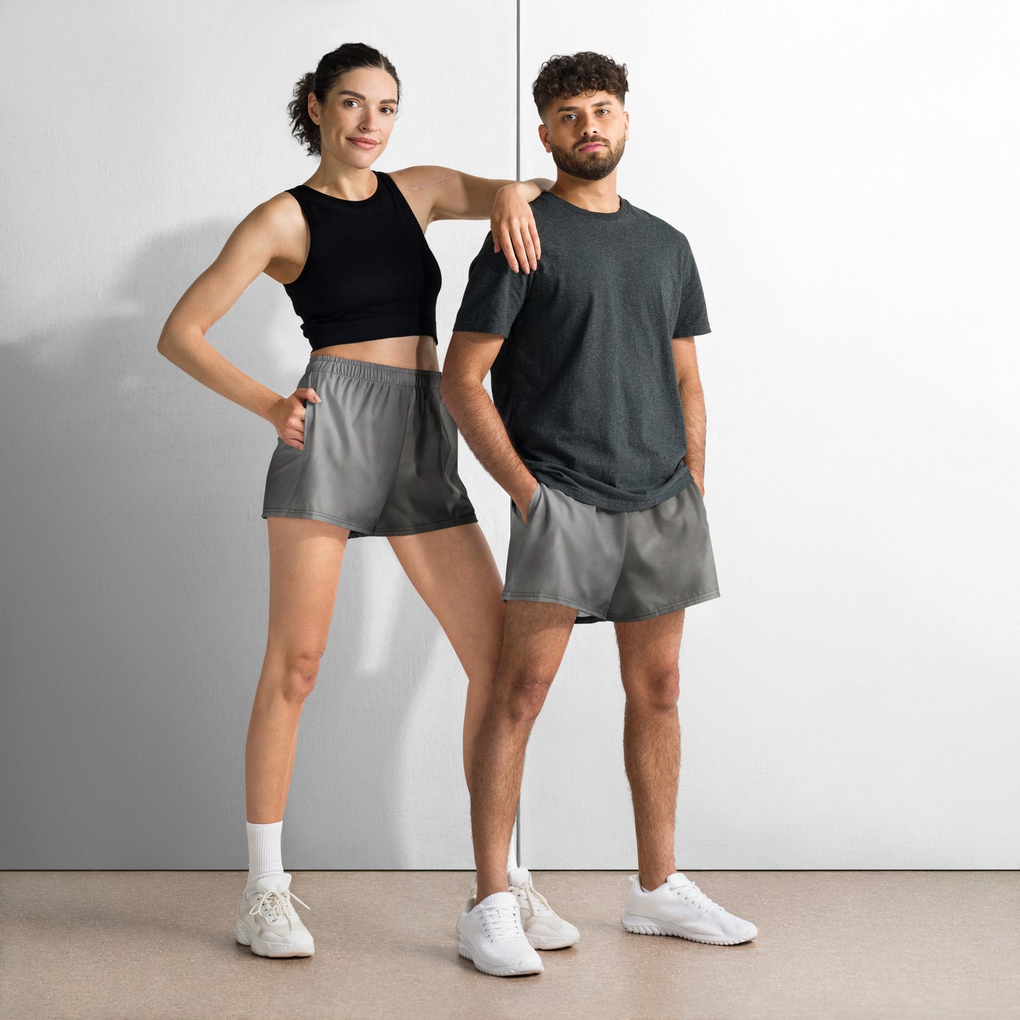 Unisex Athletic Shorts (Dark Clouds)