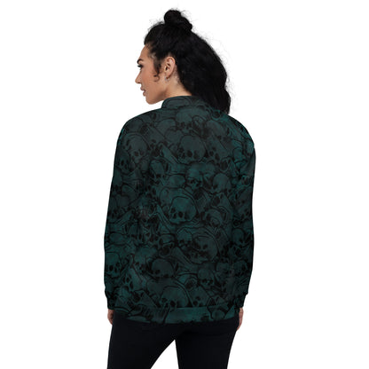 Unisex Bomber Jacket (Skulls Of Tundra)