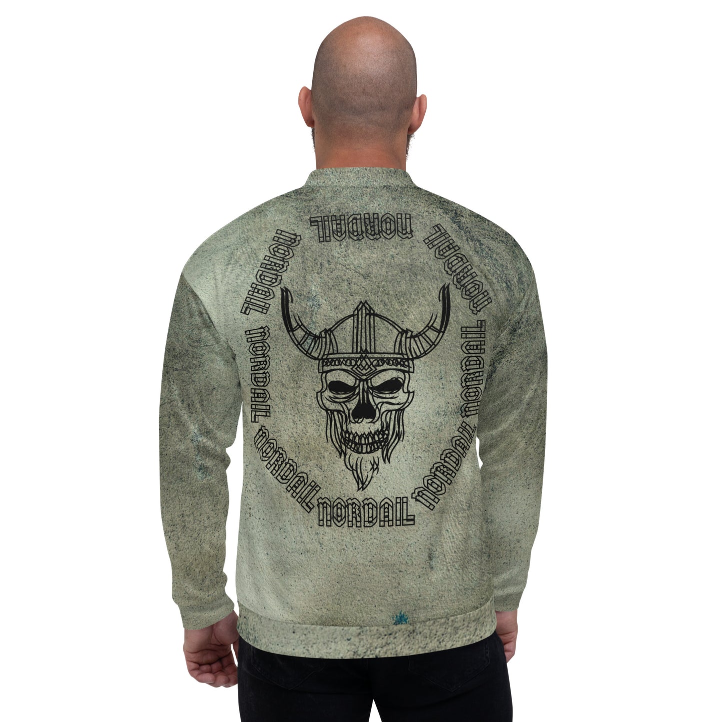 Unisex Bomber Jacket (Vivid Viking Skull)