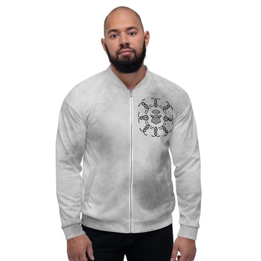 Chaqueta Bomber Unisex (Vikinga) Gris