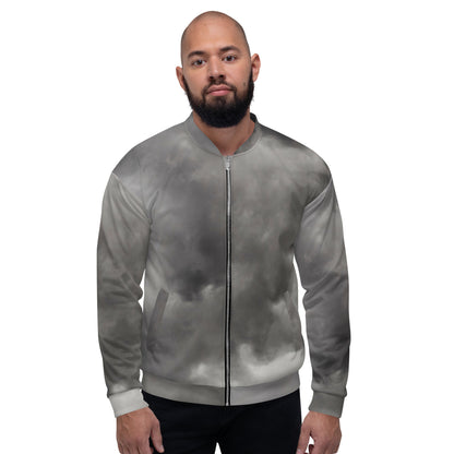 Unisex Bomber Jacket (Dark Clouds)