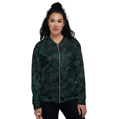 Unisex Bomber Jacket (Skulls Of Tundra)