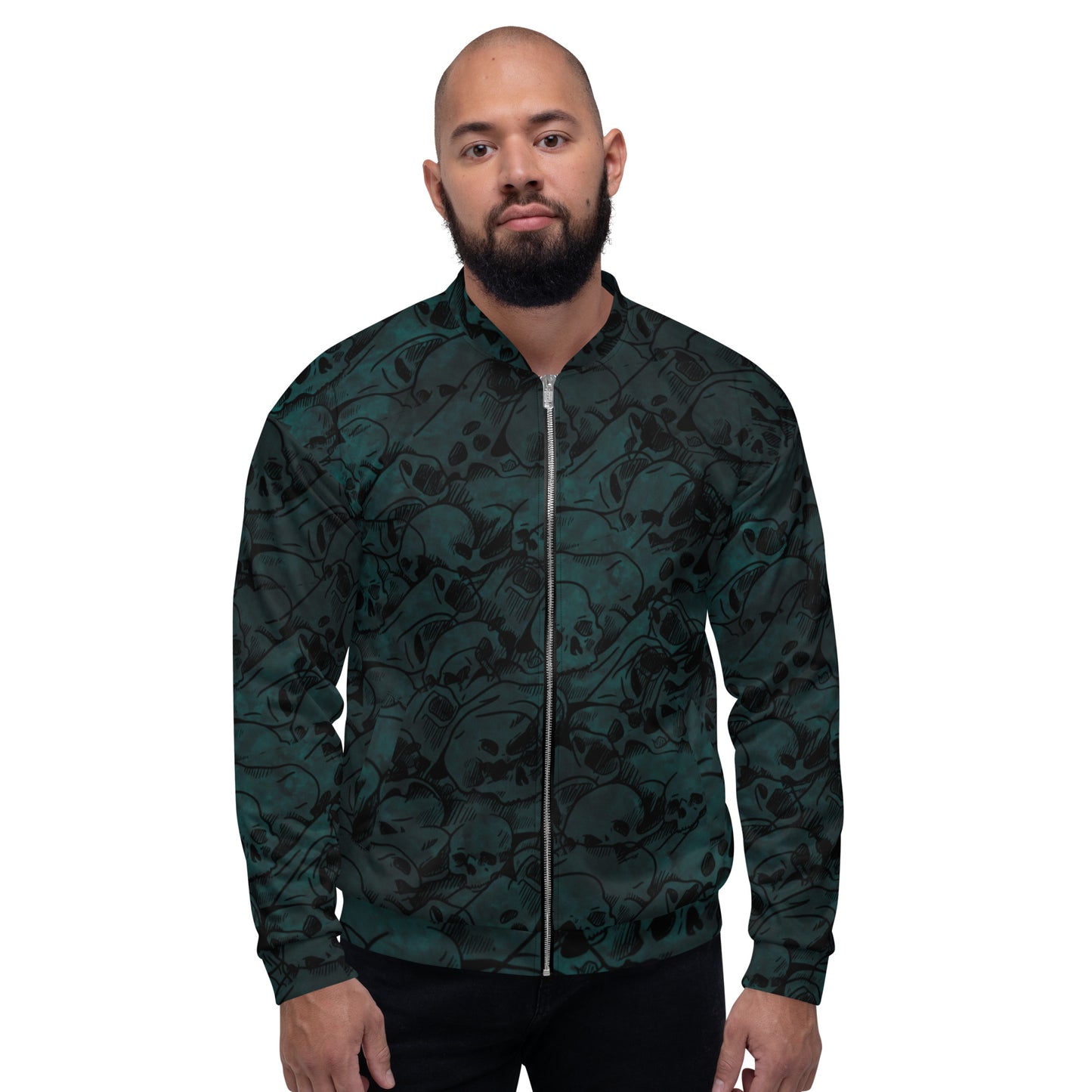 Unisex Bomber Jacket (Skulls Of Tundra)