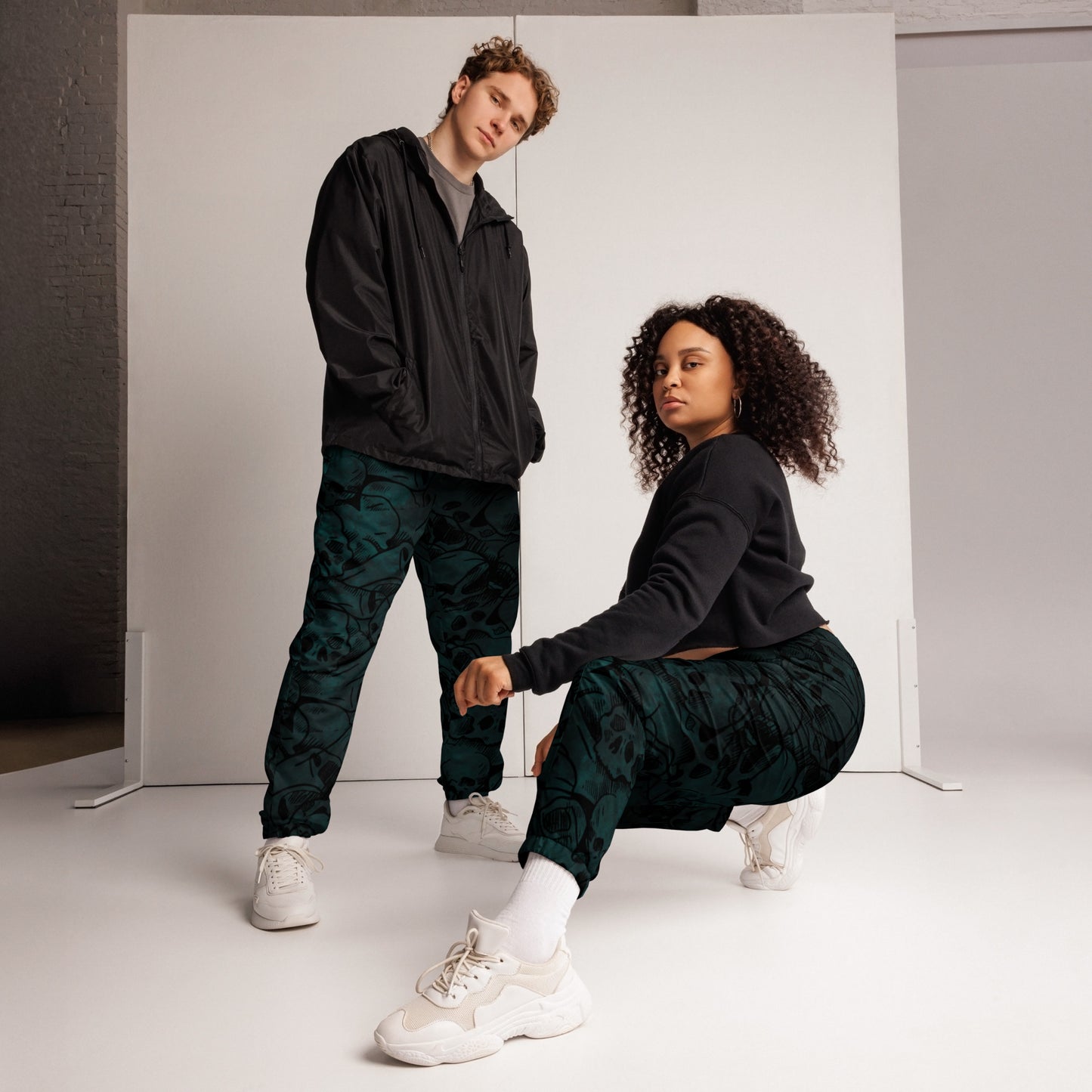 Unisex Track Pants (Skulls Of Tundra)