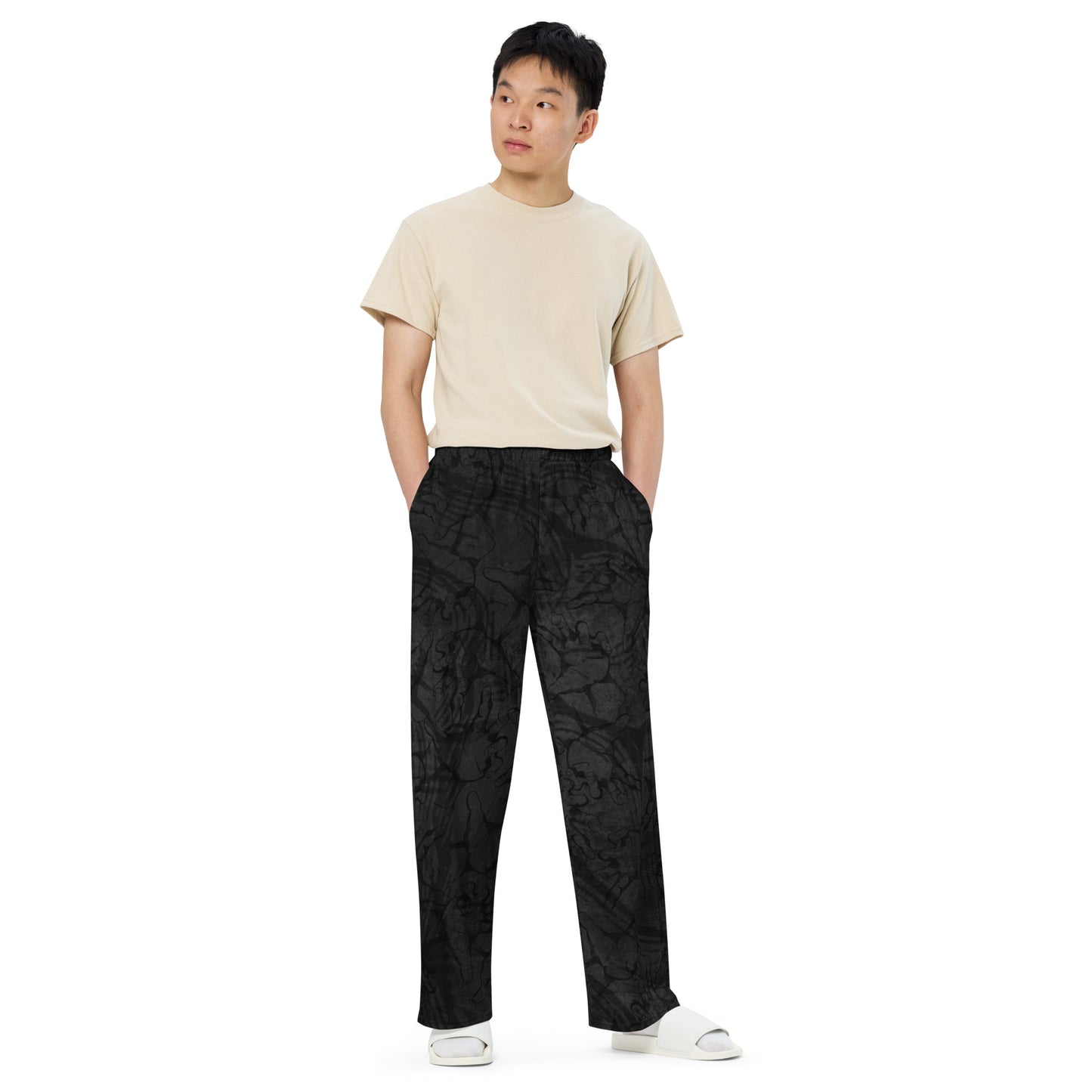 Unisex Wide-Leg Pants (Hands Of Darkness)