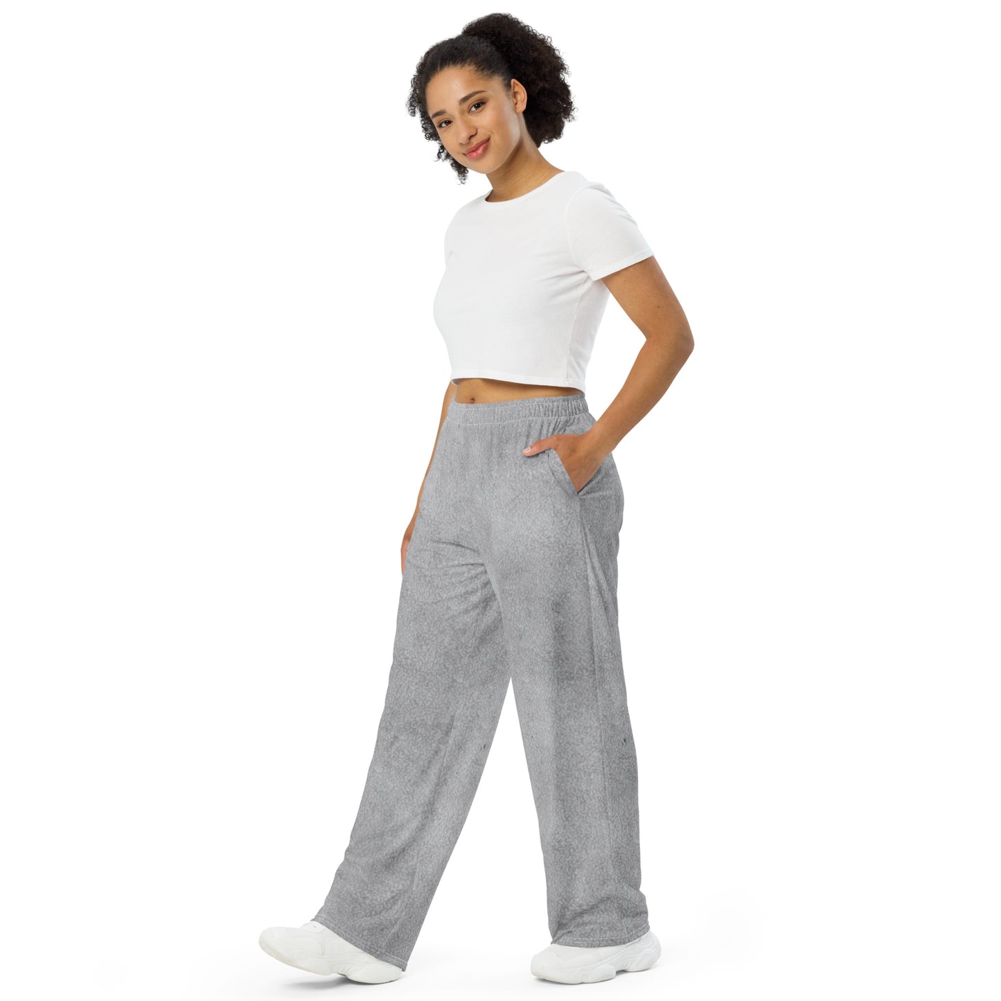 Unisex Wide-Leg Pants (Old Ship Poster)