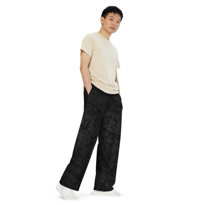 Unisex Wide-Leg Pants (Hands Of Darkness)