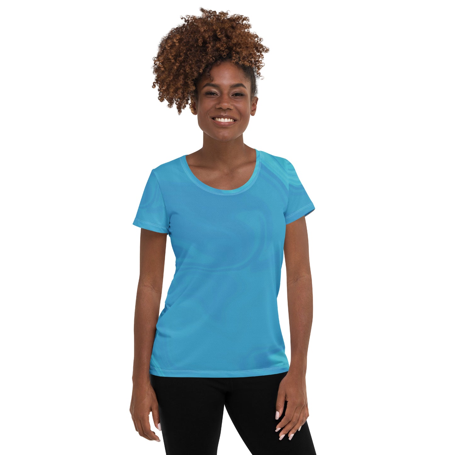 Women's Athletic T-shirt (Whimsi Waves)