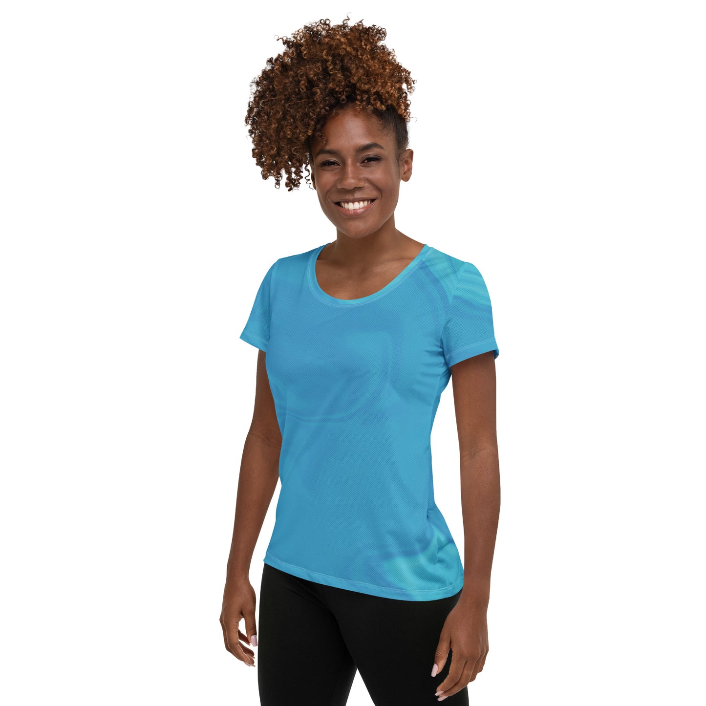 Women's Athletic T-shirt (Whimsi Waves)