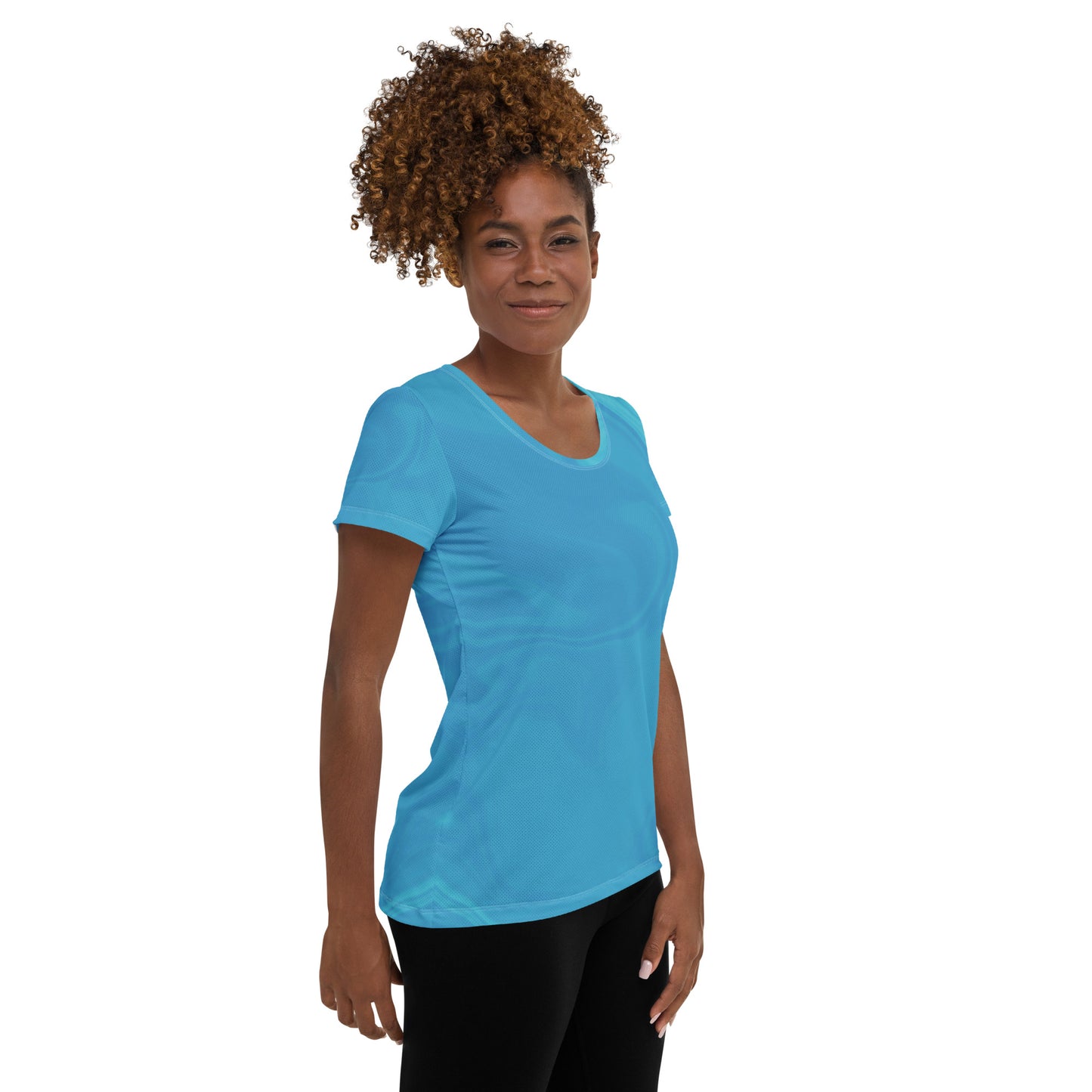 Women's Athletic T-shirt (Whimsi Waves)