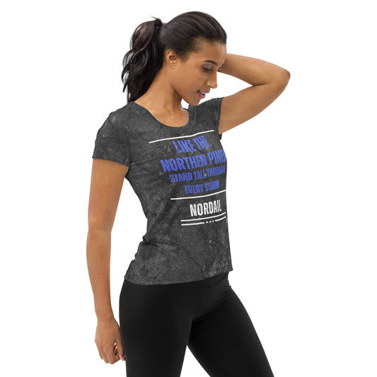 Women's Athletic T-shirt (Nordic Ash)