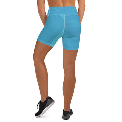 Yoga Shorts (Whimsi Waves)