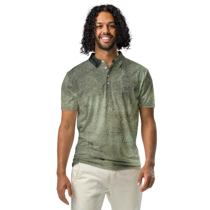 Men’s Slim Fit Polo (Vivid Viking Skull)